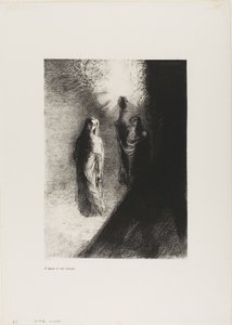 Hän nostaa pronssiurnan, levy 4/10 tekijältä Odilon Redon