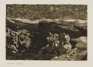 Ratsumiehet taistelussa tekijältä Odilon Redon