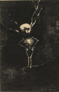 Oksojen sokkelossa kalpea hahmo ilmestyi, levy 2/7 tekijältä Odilon Redon