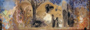 Yö, 1910-1911. tekijältä Odilon Redon
