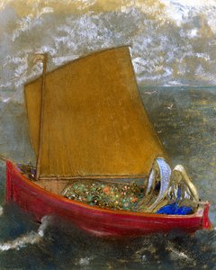 La Voile jaune (Keltainen purje) tekijältä Odilon Redon