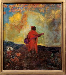 Odilon Redonin (1840-1916) arabialainen maalaus 1893 su. 0,5x0,44 m Pariisi, Peute Palais