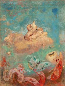 Apollon vaunut. Odilon Redonin (1840-1916) maalaus, öljy kankaalle, noin 1912. Ranskalainen taide, 1900-luku, symboliikka, nabis. Museum of Modern Art, New York (USA). tekijältä Odilon Redon