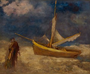 Vieraantunut kalastaja tekijältä Odilon Redon