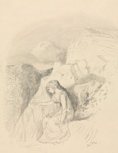 Melankolia, c. 1868. tekijältä Odilon Redon