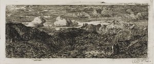 Vuoristomaisema tekijältä Odilon Redon