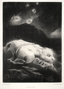 Origins: When Life Was Awakening in the Depths of Obscure Matter, 1883. tekijältä Odilon Redon