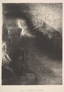 Pyhiinvaeltaja kuun alimaailmasta, 1891. tekijältä Odilon Redon
