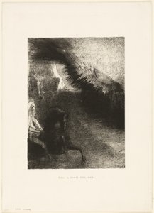 Alkuperäisen maailman pyhiinvaeltaja, levy 5/6 tekijältä Odilon Redon