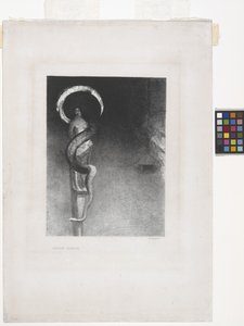Serpent-Aureole (litografia kiinaapplikointipaperille) tekijältä Odilon Redon