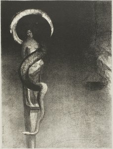 Käärme-Halo tekijältä Odilon Redon