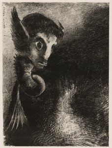 Chimera katseli kaikkea pelolla yöstä tekijältä Odilon Redon