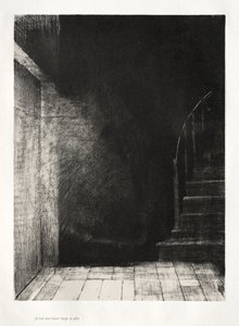 Kummitustalo: Me molemmat näimme suuren vaalean valon, 1896. tekijältä Odilon Redon