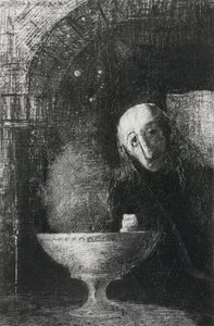 Ääretön haku, Yöstä, 1886 tekijältä Odilon Redon