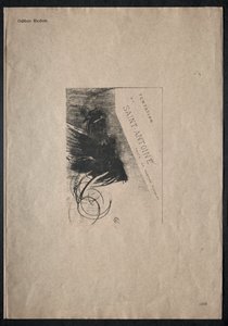 Saint Anthonyn kiusaus Ensimmäinen sarja: Kansi, 1888. tekijältä Odilon Redon