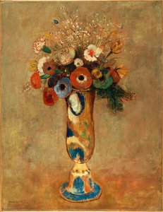 Kukkimaljakko, 1912 tekijältä Odilon Redon