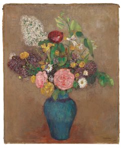Maljakko kukkia tekijältä Odilon Redon