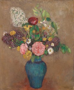 Maljakko kukilla tekijältä Odilon Redon