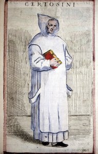 Uskonnollinen järjestys: Karthusialainen. 1500-luvun kaiverrus.