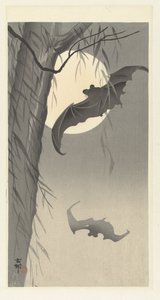 Lepakot ja täysikuu tekijältä Ohara Koson