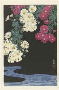 Krysanteemit ja juokseva vesi tekijältä Ohara Koson