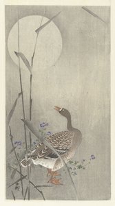 Hanhi täysikuussa tekijältä Ohara Koson