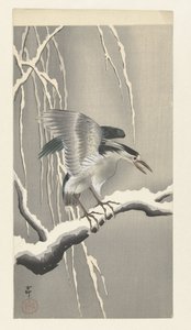 Quack lumisella oksalla tekijältä Ohara Koson