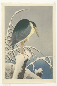 Heron lumessa tekijältä Ohara Koson
