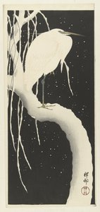 Heron lumessa tekijältä Ohara Koson