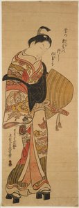 Wakashu in der Gestalt eines Komusō tekijältä Okumura Masanobu