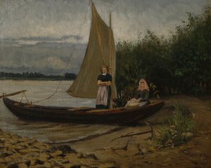 Saksasta (öljy kankaalle)