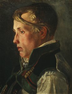 Nuori poika (öljy kankaalle) tekijältä Olaf Isaachsen