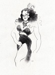 Retro-burleski-diiva tekijältä Olga Skomorokhova