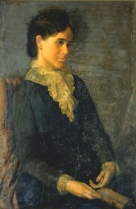Hester Marian Wait Lay, Taiteilijan vaimon muotokuva, 1880. tekijältä Oliver Ingraham Lay