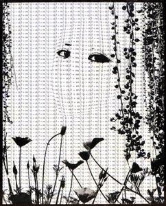 Rakkauden yhtälö , 2018 (valokuvasiirto mehiläisvahalla puulle) tekijältä Olivia Gozzano