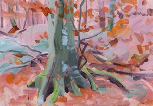 Forest 32,2018 (akryyli kankaalle) tekijältä Olivier Morel