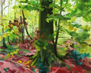 Metsä 3, 2014 (akryyli kankaalle) tekijältä Olivier Morel