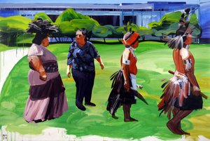 Uusi maailma, 2011 (akryyli kankaalle) tekijältä Olivier Morel