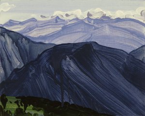 Leukerbad 28, 2014 (akryyli kankaalle)