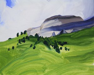 Leukerbad 9, 2012 (akryyli kankaalle)
