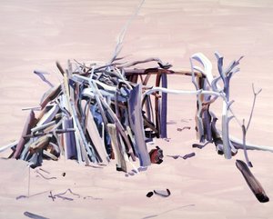 Maison01, 2015 (akryyli kankaalle) tekijältä Olivier Morel