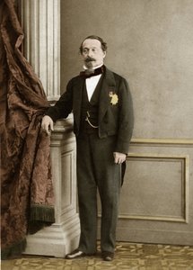 Olympe Aguado de las Marismasin (1827-1894) muotokuva Napoleon III:sta - myöhempi väritys