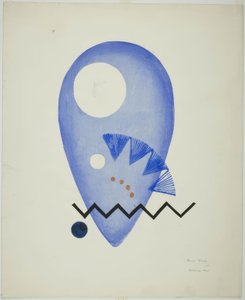 Sininen kukka (Blaue Blume) tekijältä Onchi Kôshirô