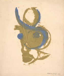 Runoilijan muotokuva, sisäinen kuva tekijältä Onchi Kôshirô