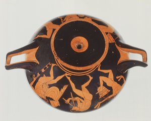 Ullakko Punahahmo kylix, 500-450 eKr. (keraaminen) tekijältä Onesimos Painter