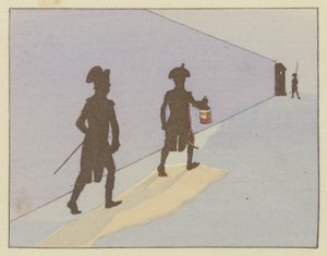Napoleon, joka oli luutnantti Valencessa vuonna 1785, teki yöpartioinnin joka päivä tekijältä Onfray de Breville Job