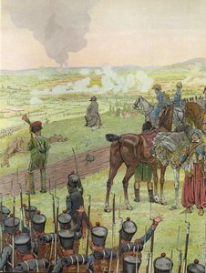 Napoleon istuu rummussa Bautzenin taistelussa 20.-21. toukokuuta 1813