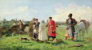 Pois Zaporozhian Hostille, 1889 tekijältä Opanas Georgievich Slastion