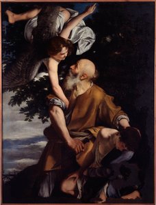 Iisakin sidonta (öljy kankaalle tekijältä Orazio Gentileschi