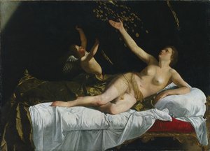 Danaë tekijältä Orazio Gentileschi